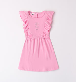 Girls' pink summer dress