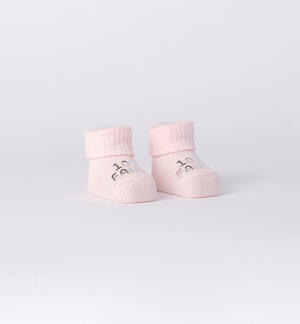 100% Family Baby Booties PINK