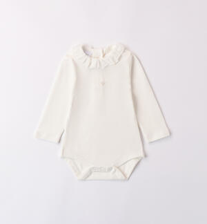 Baby Girl Bodysuit with Collar