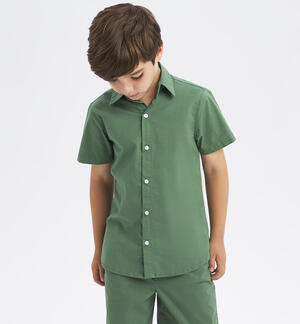 Camicia per ragazzo verde