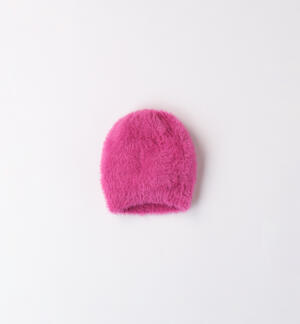 Girl's tricot hat FUCHSIA