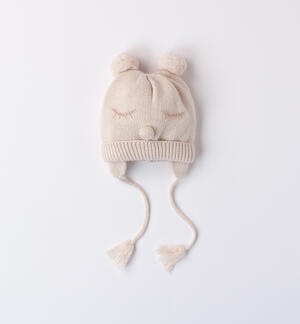 Pom Pom Baby Girl Hat