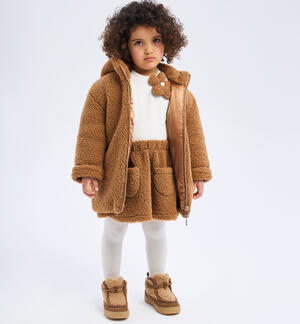 Teddy coat little girl