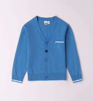 KNITTED CARDIGAN BLUE