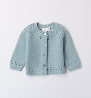 Cotton Baby Girl Cardigan GREEN