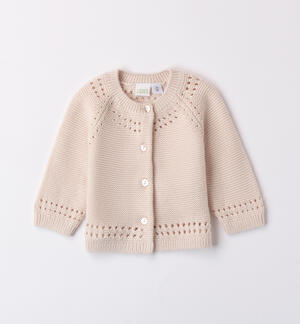 Cotton Baby Girl Cardigan CREAM