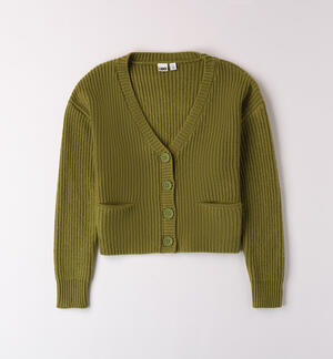 Cardigan per ragazza VERDE