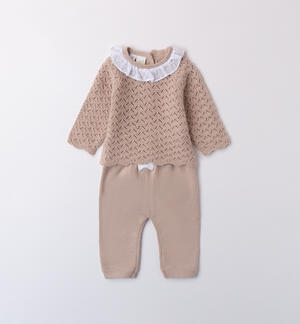 iDOmini baby girl set BEIGE