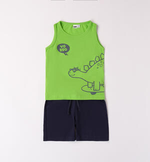 Tank top outfit for boys GREEN