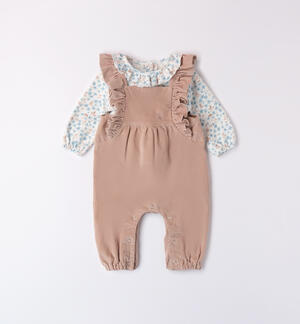 Baby Girl Outfit with Overalls