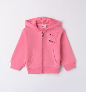 Girl's autumn sweatshirt FUCHSIA