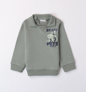 Sweatshirt for boy with collar 