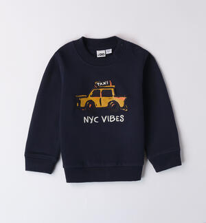 Baby boy sweatshirt with cab