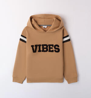 Sweatshirt with boy over BEIGE