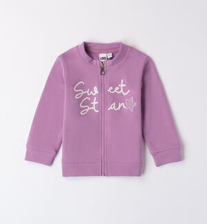 Girl's zipper up sweatshirt