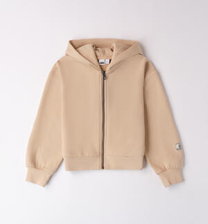 Felpa ragazzi modello unisex BEIGE