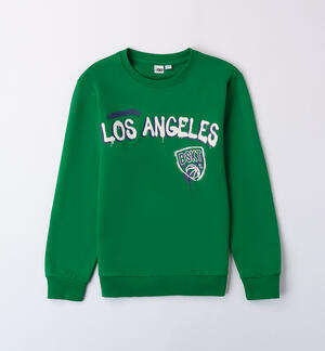 Boy 100% cotton sweatshirt GREEN