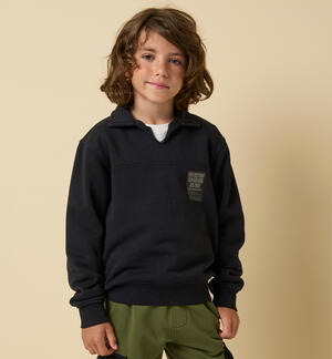 Boy sweatshirt with collar