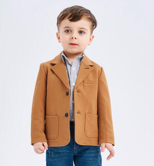 Fancy jacket for boy BROWN