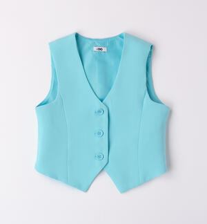 Gilet per ragazza AZZURRO