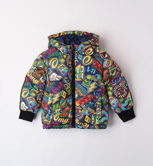 Allover print baby boy jacket