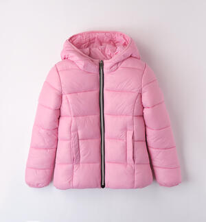 Girl's jacket with hood PINK