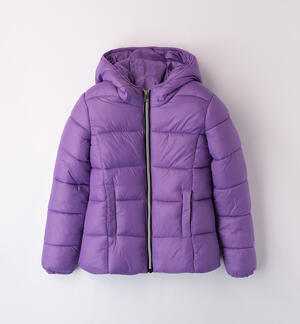 Girl's jacket with hood VIOLET