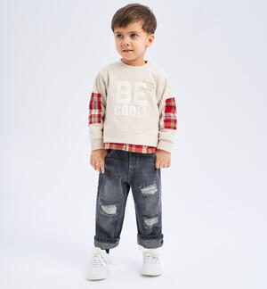 Jeans strappati bambino GRIGIO