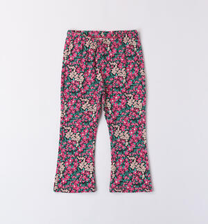 Girls' floral leggings