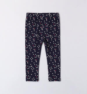 Leggings per bambina fantasia allover