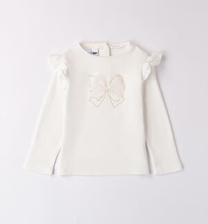 Girl's T-shirt with bow