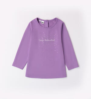 Girl T-shirt with writing VIOLET