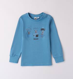 Baby boy t-shirt with bears LIGHT BLUE