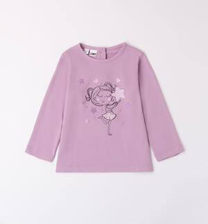 Long sleeve t-shirt little girl VIOLET