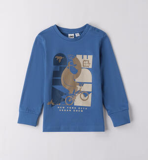 LONG SLEEVE ROUND-NECK BLUE