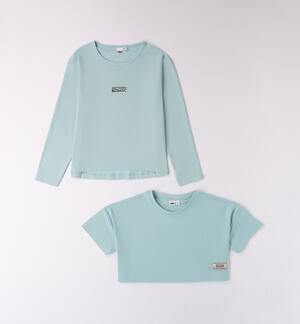 Two piece boys t-shirt GREEN