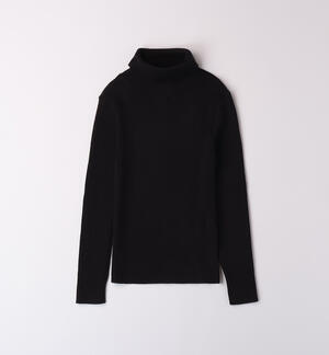 Turtleneck sweater girl BLACK