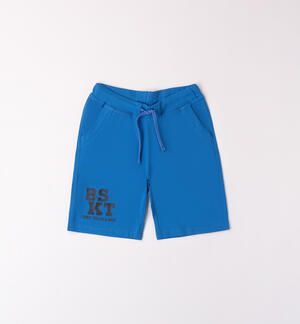 Boys' sporty shorts LIGHT BLUE