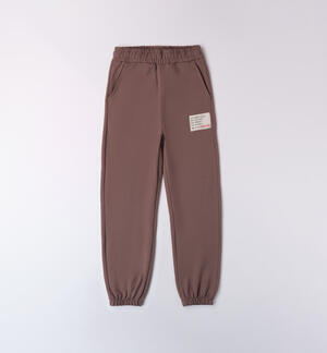 KNITTED TROUSERS BROWN