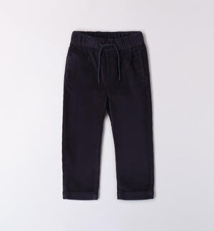 Boy's pants with elastic BLUE