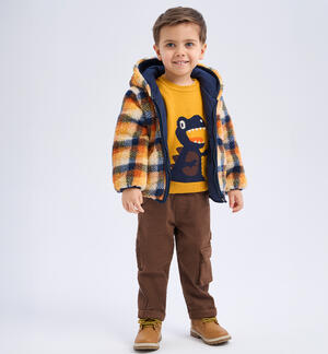 Pantaloni cotone bambino MARRONE