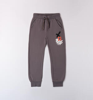 Pantaloni cotone ragazzo GRIGIO