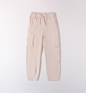 LONG WOVEN TROUSERS CREAM