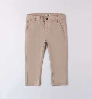 LONG WOVEN TROUSERS BEIGE