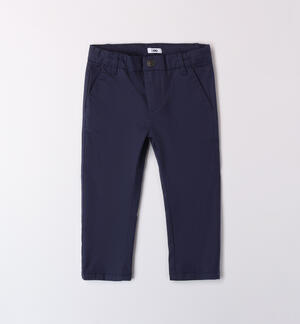 LONG WOVEN TROUSERS BLUE