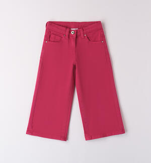 Pantaloni larghi da bambina ROSSO