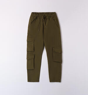 Boy's multi-pocket pants GREEN