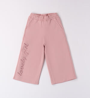 KNITTED TROUSERS PINK