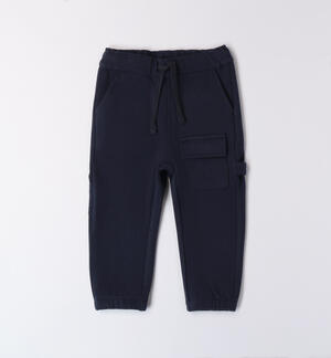 Pantaloni tuta blu bambino