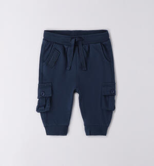 Newborn Tracksuit Pants BLUE